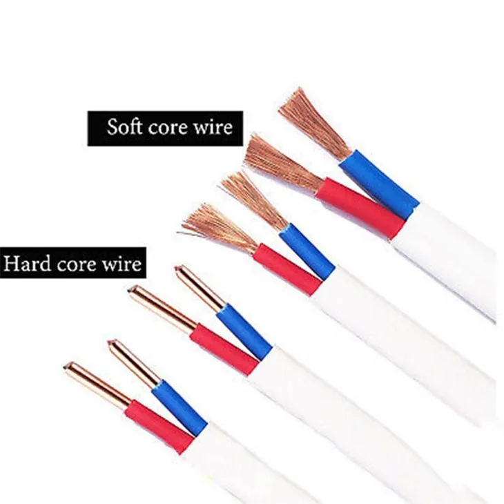 Bílý elektrický drát